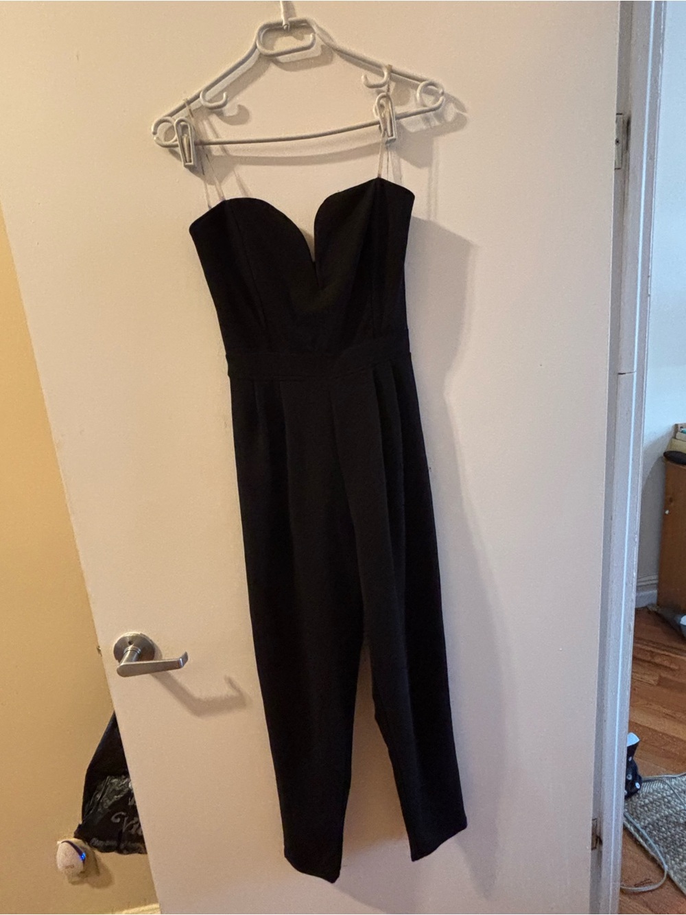 Nasty Gal Black Strapless Sweetheart Jumpsuit - Picture 1 of 4